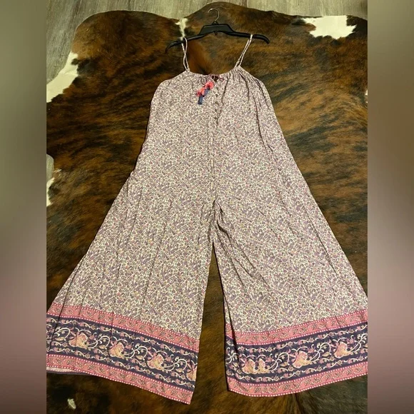 Spell Little Bird Jumpsuit in Lavender Floral Wide-Leg - Picture 5 of 7